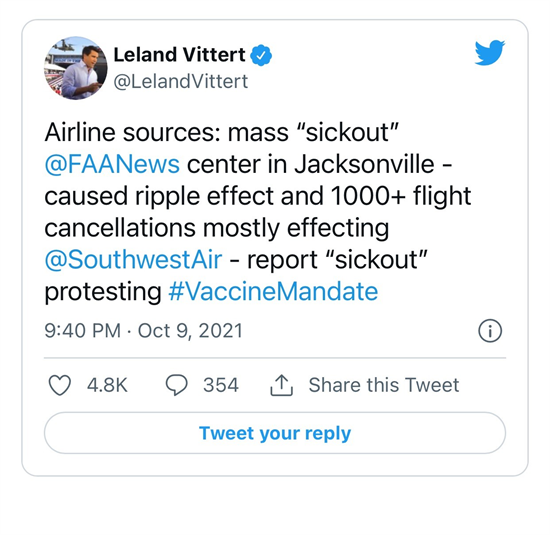 FAA Tweet