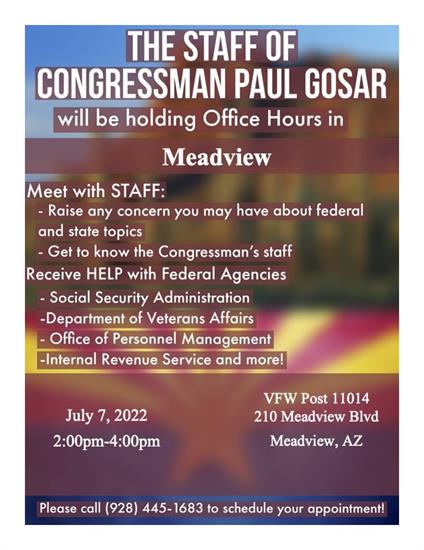 Meadview Office Hours